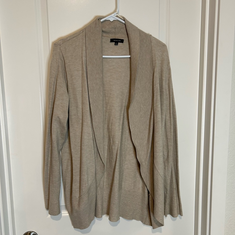 Women's Beige Cardigan Sweater